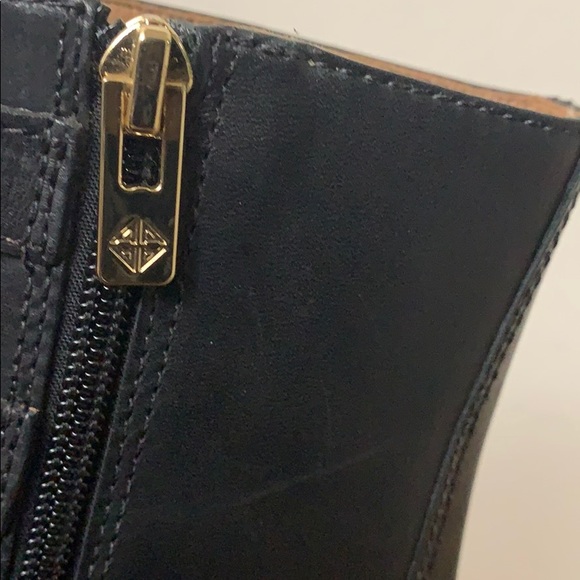 Antonio Melani Bertilli Black Leather Combat Boot - Picture 4 of 9